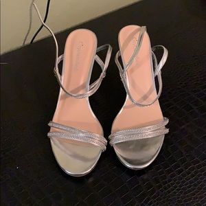 Heels with rhinestones